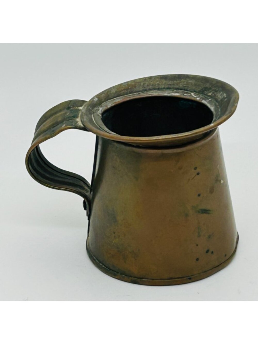 Antique Copper Mini Pitcher 3-Inch Handcrafted Primitive Jug Creamer Vintage Col - Picture 8 of 10